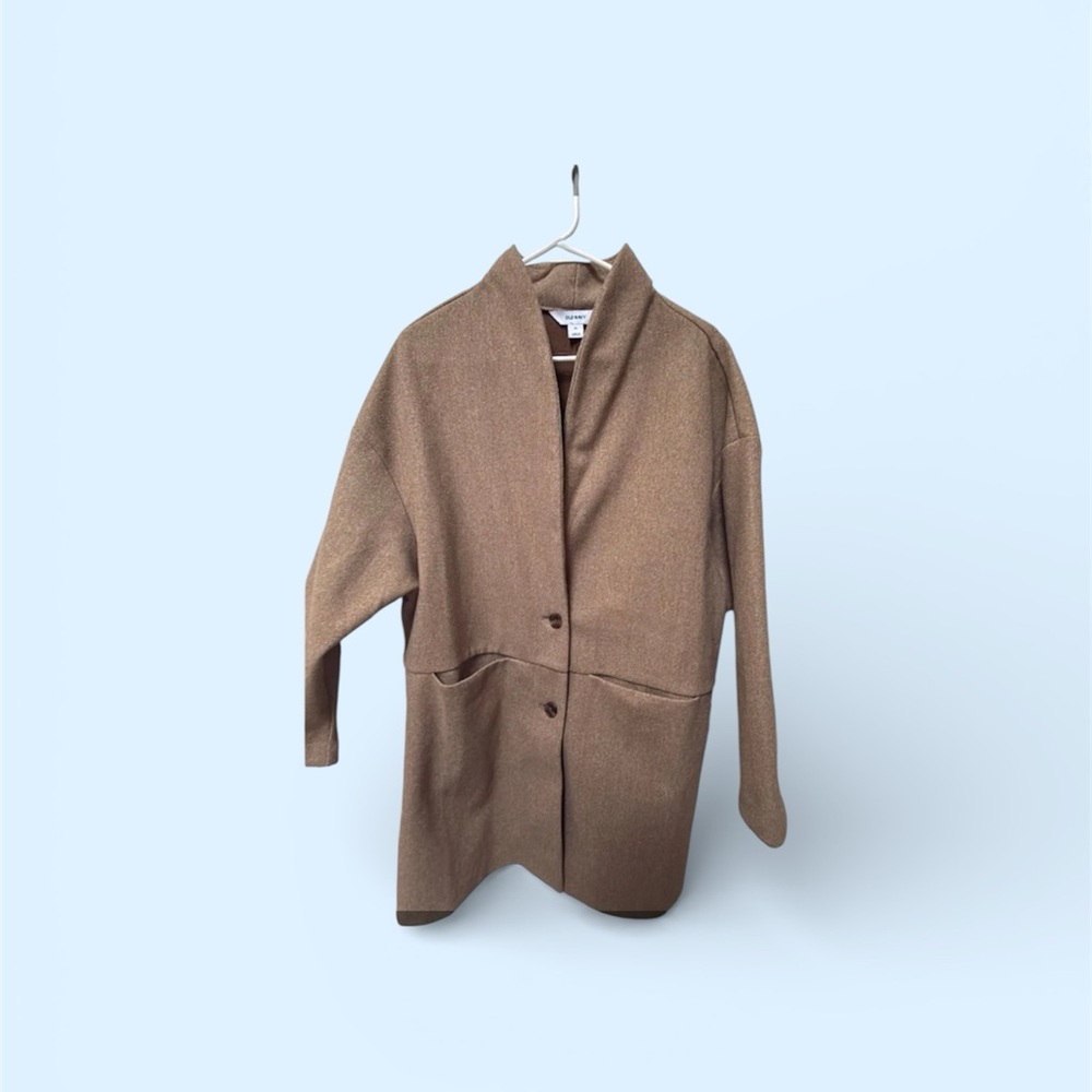 Old Navy Tan Longline Car Coat